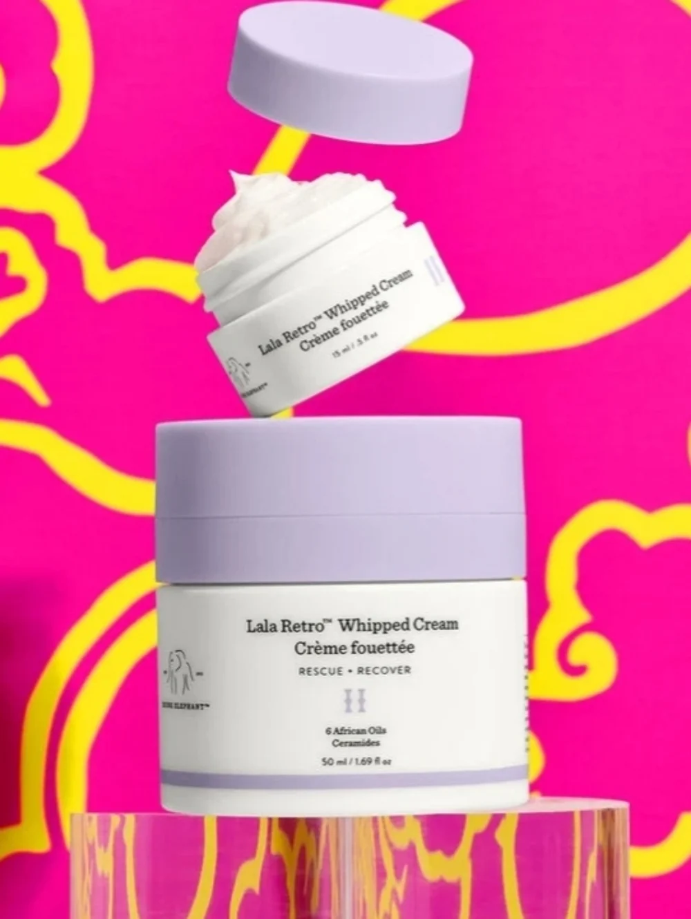 Drunk Elephant Lala Retro Whipped Cream Moisturizer Nourishing Refillable NEW